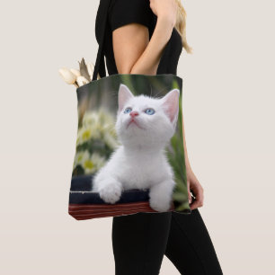 Tote Bag Chaton blanc turc