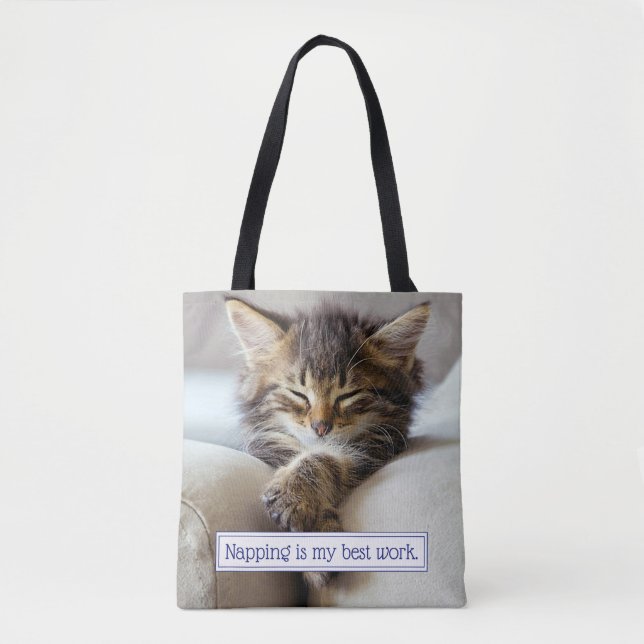 Tote Bag Chaton dormant (Devant)
