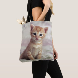Tote Bag Chaton minuscule de gingembre