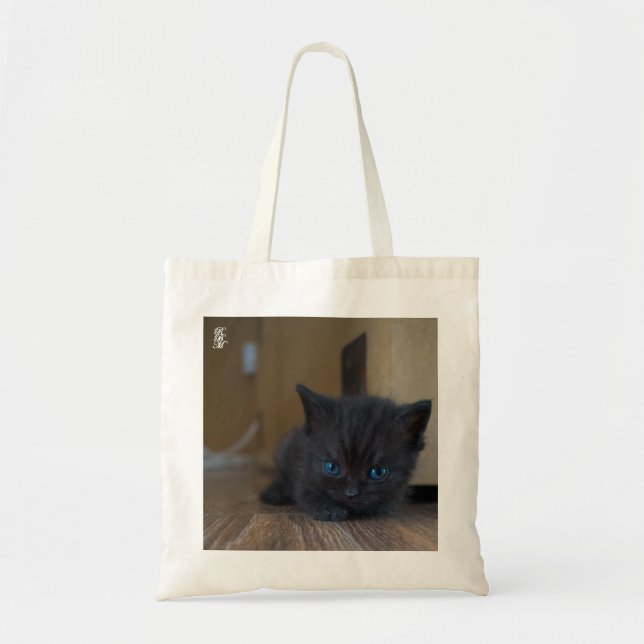 Tote Bag Chaton noir (Devant)