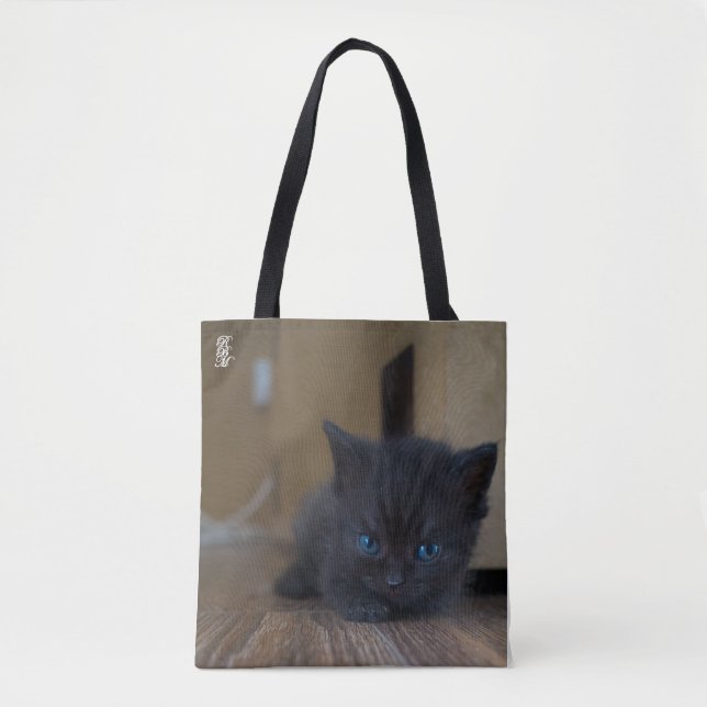 Tote Bag Chaton noir (Devant)