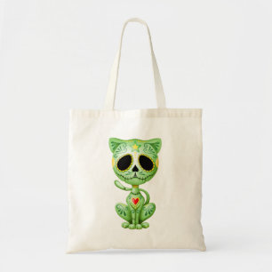 Tote Bag Chaton vert de sucre de zombi