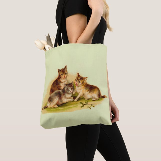Tote Bag chatons victoriens (De près)