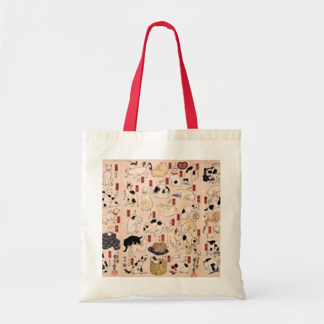 Tote Bag Chats antiques Fourre-tout de conception de (Devant)