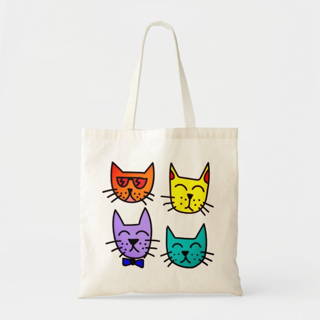 Tote Bag Chats cool (Devant)