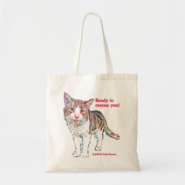 Tote Bag Chats d'Anjellicle prêts à vous secourir (Devant)