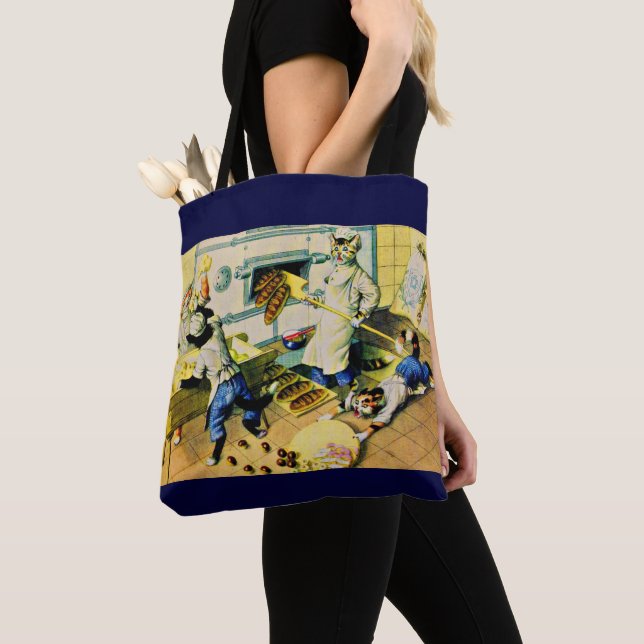 Tote Bag Chats de boulangerie chaotique Mainzer (De près)