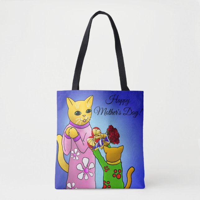 Tote Bag Chats de la fête des mères (Devant)