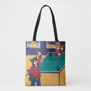 Tote Bag Chats de tennis de table