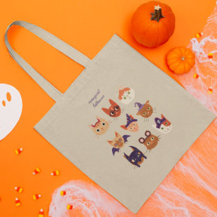 Tote Bag Chats D'Halloween Meowgical En Costumes