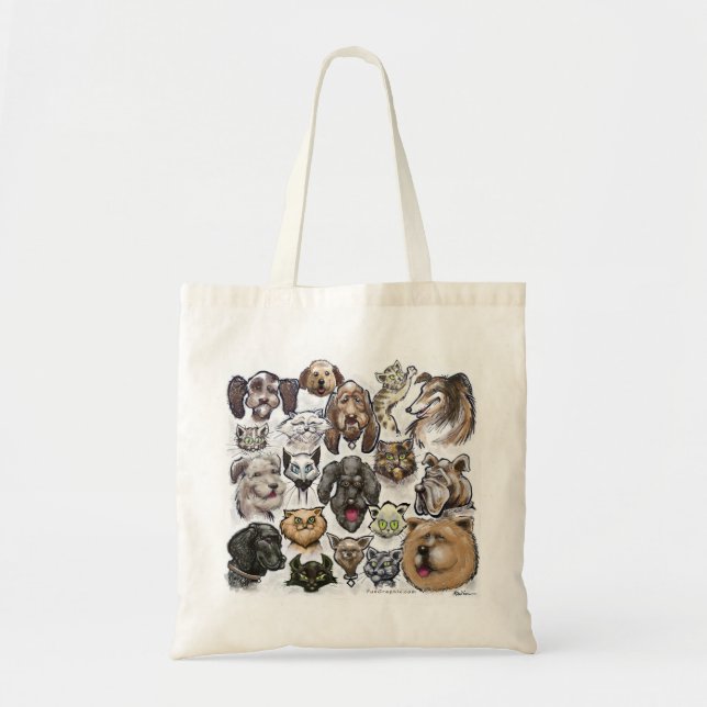 Tote Bag Chats et chiens (Devant)