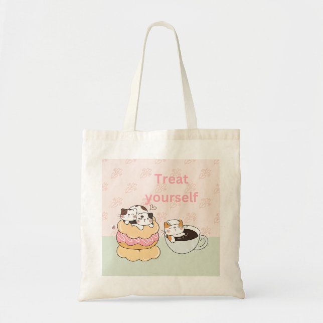 Tote Bag Chats gourmets (Devant)