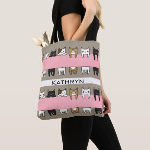Tote Bag Chats Kitty personnalisés