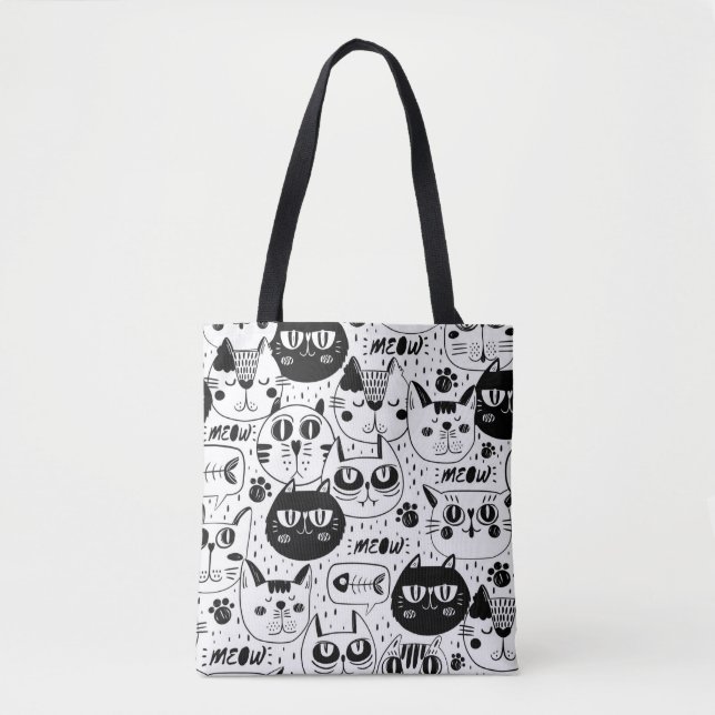 Tote Bag Chats mignons (Devant)