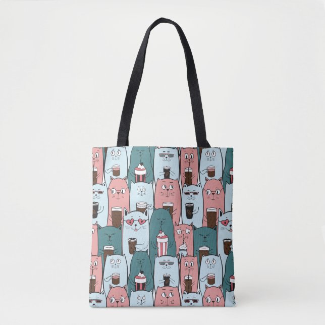 Tote Bag Chats mignons (Devant)