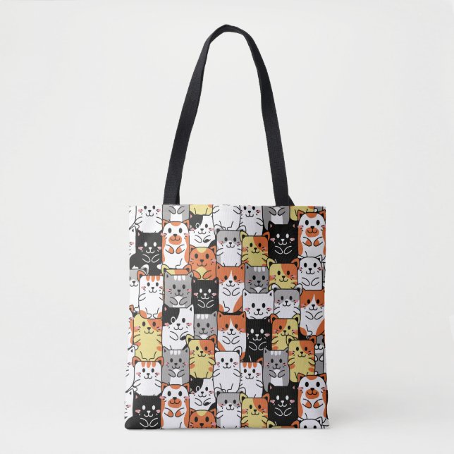 Tote Bag Chats mignons (Devant)