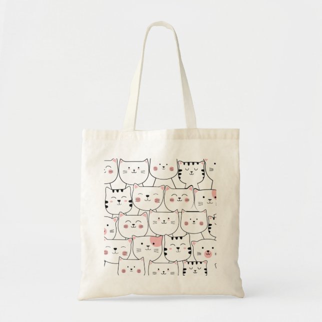 Tote Bag chats mignons (Devant)