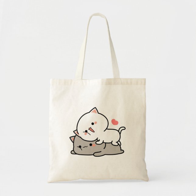 Tote Bag chats mignons mochi (Devant)