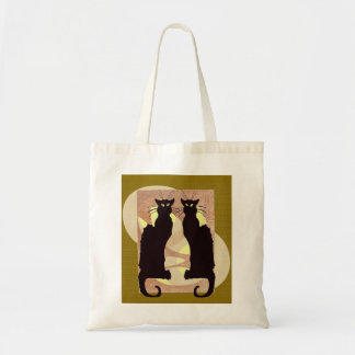 Tote Bag Chats noirs jumeaux Abstraits