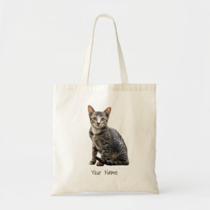 Tote Bag Chats Portrait Vintage Animat Tomcat Animal Design