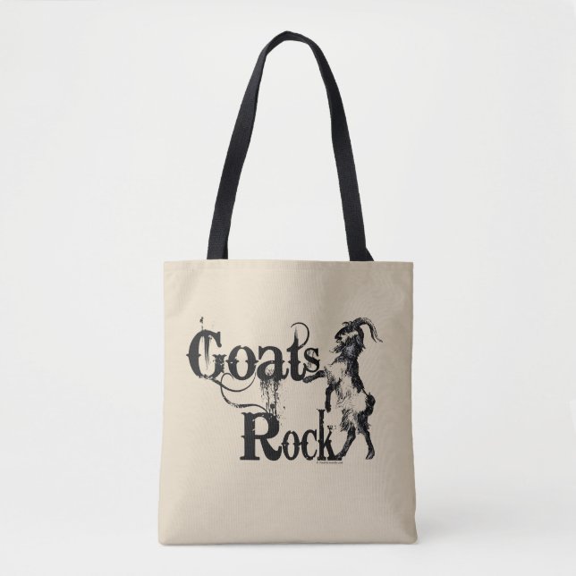 Tote Bag CHATS ROCK | par TotallyGoatally™ (Devant)