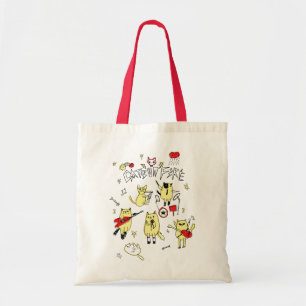 Tote Bag CHATS SUR l'épicerie Fourre-tout d'économie du F