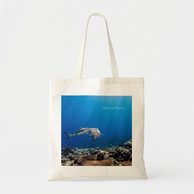 Tote Bag Chatter les requins (Devant)