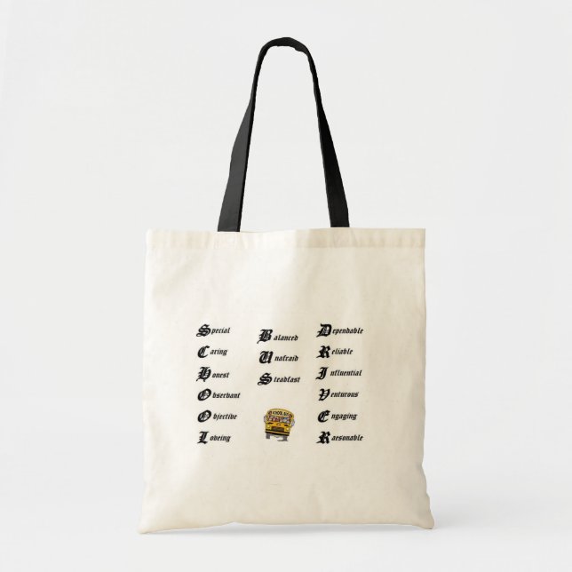 Tote Bag Chauffeur d'autobus scolaire (Devant)