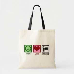 Tote Bag Chauffeur Peace Love Driving Business