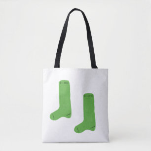 Tote Bag Chaussettes Vertes Lumineuses et Confortables
