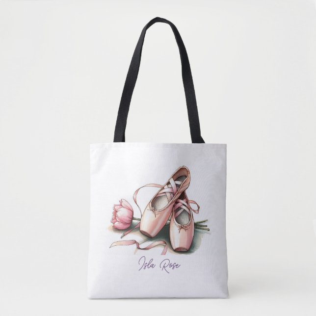 Tote Bag Chaussons de ballet personnalisés Fourre-tout (Devant)