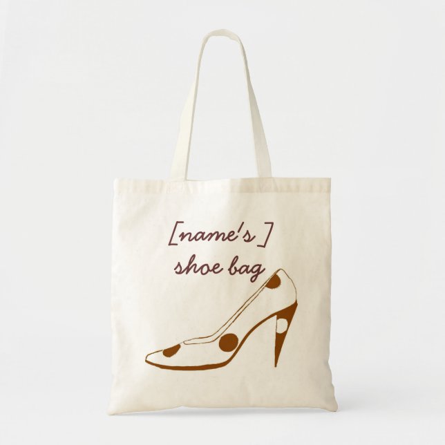 Tote Bag Chaussure Fourre-tout de déplacement de talon haut (Devant)