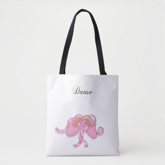 Tote Bag Chaussures de ballet "Danse" Ballerina Danseuse fr (Devant)