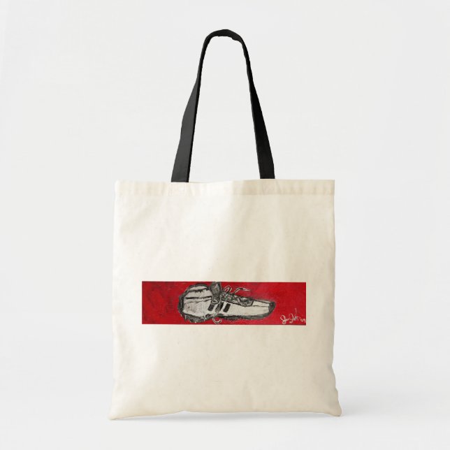TOTE BAG CHAUSSURES EN ARGENT (Devant)