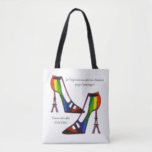 Tote Bag Chaussures françaises vous ne rêvez que de Fourre-