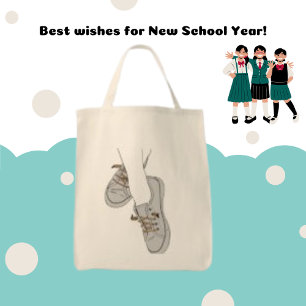 Tote Bag Chaussures Vintage gris Chaussures Pieds Photo Cha