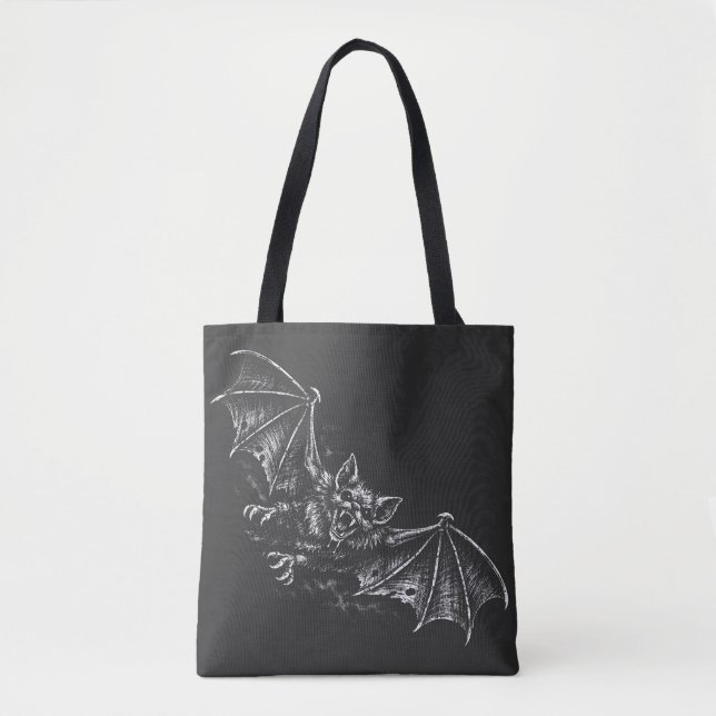 Tote Bag Chauve-souris plongeante - par BurnsInHell (Devant)