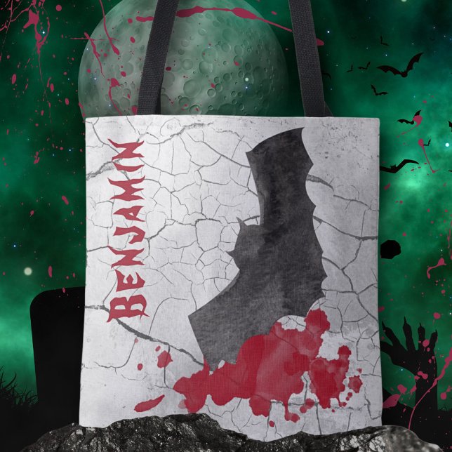 Tote Bag Chauve-souris vampire gothique Halloween (Gothic Vampire Bat Halloween Tote Bag ©Susanne Sachers - Sunny Mind 👻)