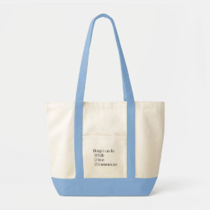 Tote Bag Checkboxes communicate