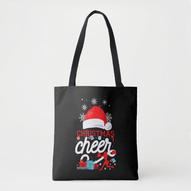 Tote Bag Cheer Cheerleader Noël Cheer (Devant)