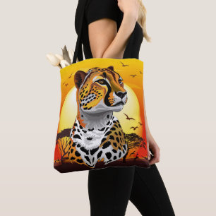 Tote Bag Cheetah African Feline Wild Animal
