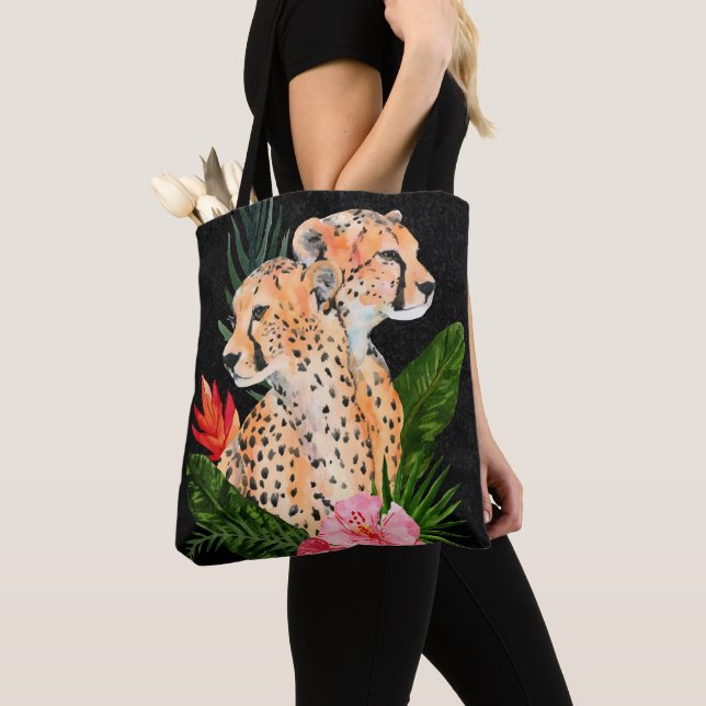 Tote Bag Cheetah Bouquet (De près)