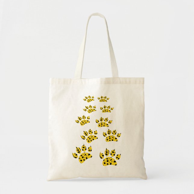 Tote Bag Cheetah Paw Print (Devant)