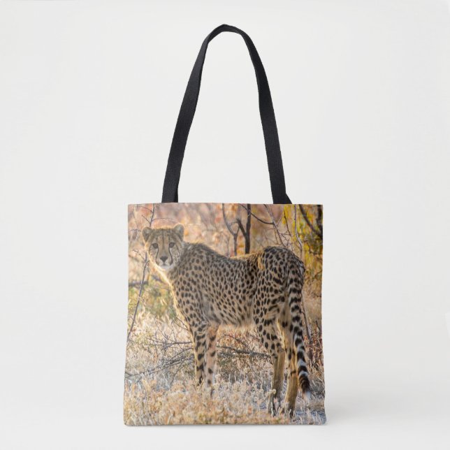 Tote Bag Cheetah regardant autour (Devant)