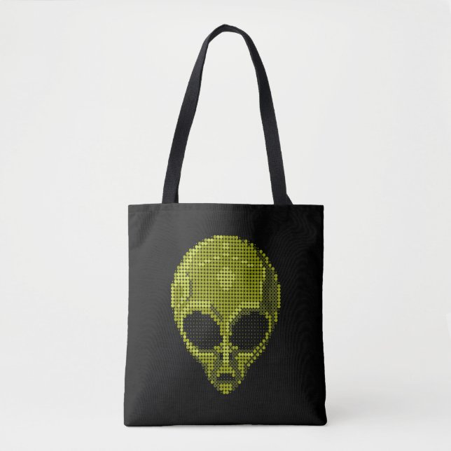 Tote Bag Chef Alien vert Fourre-tout (Devant)