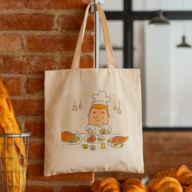 Tote Bag Chef au travail (Créateur téléchargé)