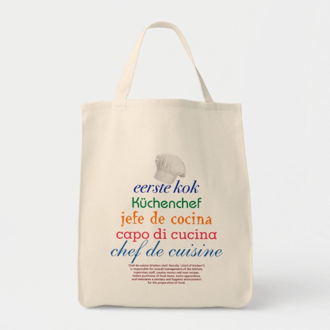 Tote Bag chef de cuisine (Devant)