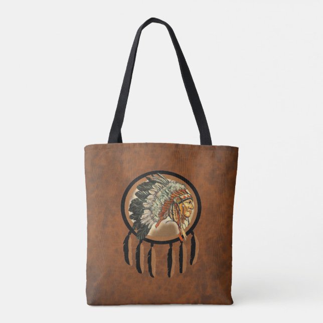 Tote Bag Chef indien indigène (Dos)