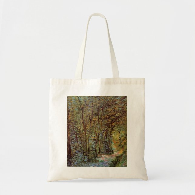 Tote Bag Chemin dans les Bois par Vincent van Gogh (Devant)