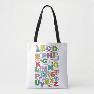 Tote Bag Chemin de fer Alphabet Maze Puzzles